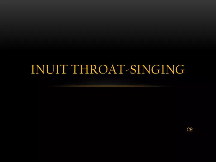 inuit throat singing