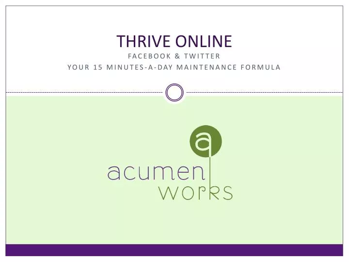 thrive online