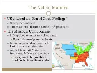 the nation matures