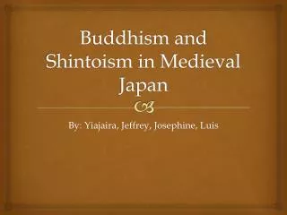 buddhism and shintoism in medieval japan