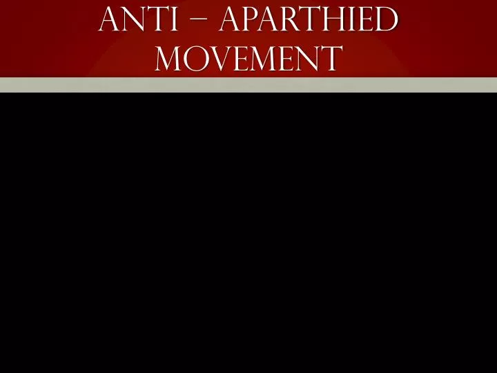 anti aparthied movement