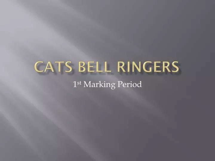 cats bell ringers