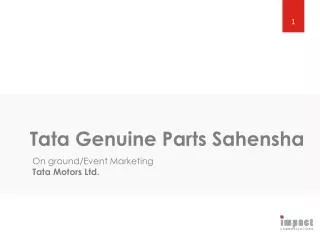 Tata Genuine Parts Sahensha