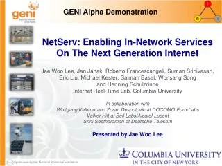 NetServ: Enabling In-Network Services On The Next Generation Internet