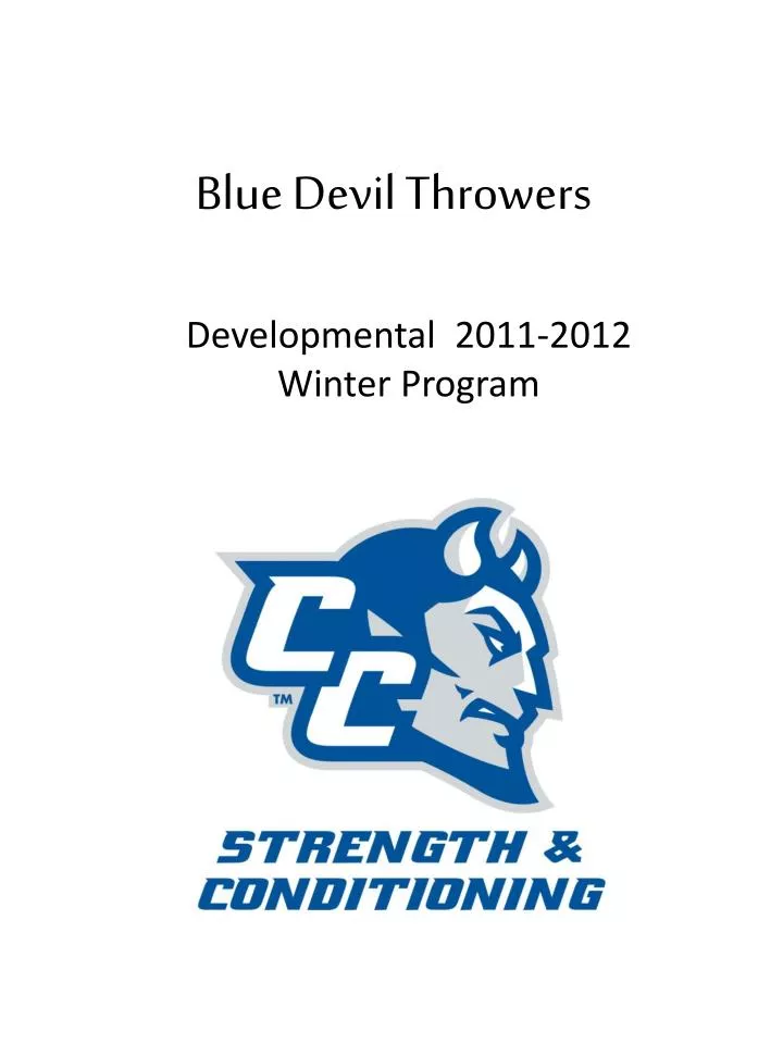 blue devil throwers