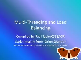 Multi-Threading and Load Balancing