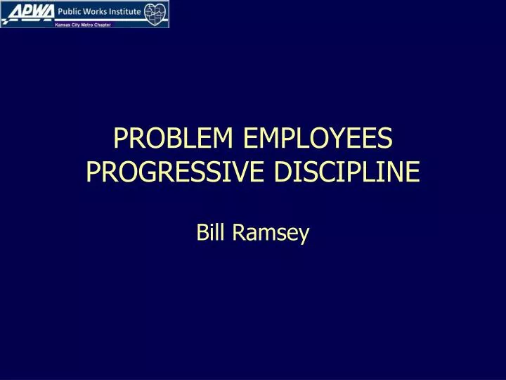 problem employees progressive discipline