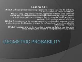 Geometric Probability