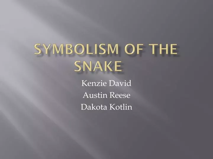 symbolism of the snake