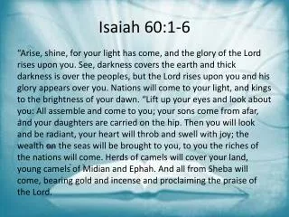 isaiah 60 1 6