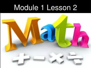 Module 1 Lesson 2