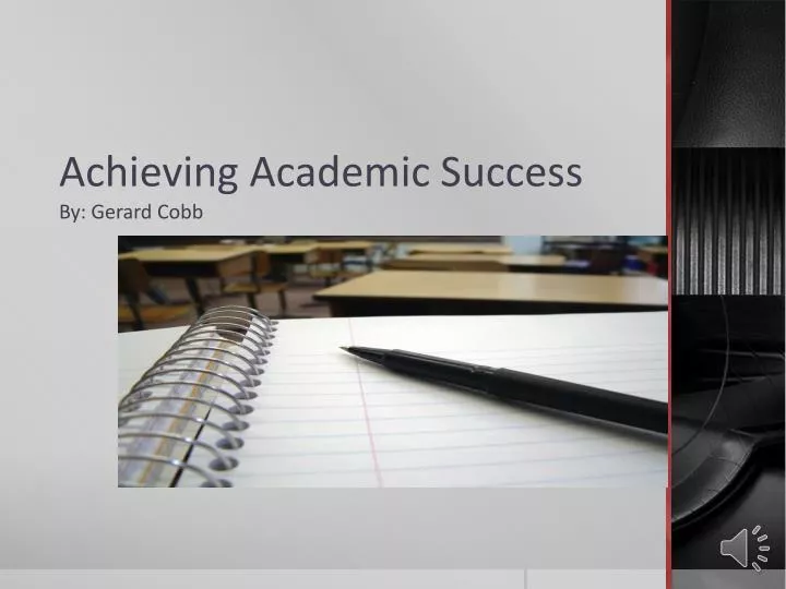 achieving academic success by gerard cobb