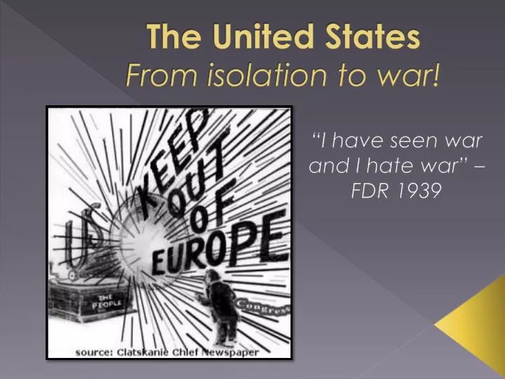 the united states from isolation to war