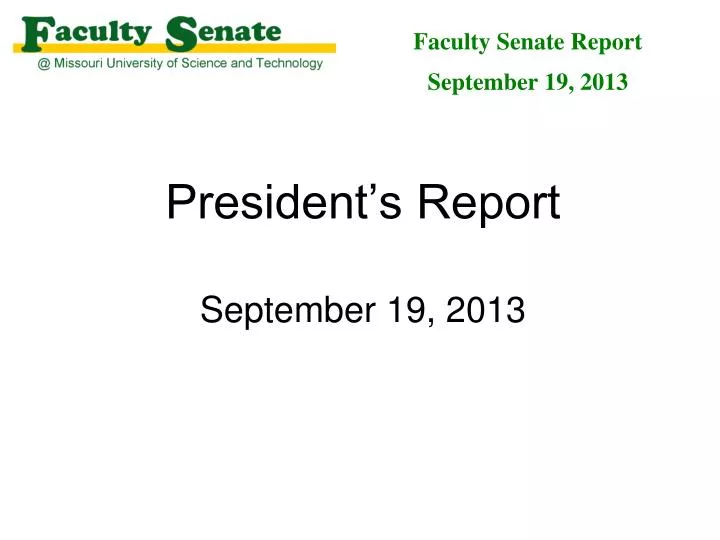 president s report september 19 2013