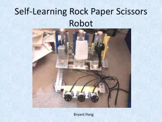 Self-Learning Rock Paper Scissors Robot