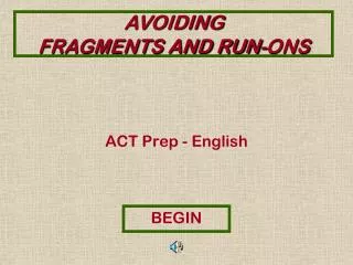 ACT Prep - English