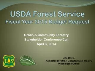 USDA Forest Service Fiscal Year 2015 Budget Request