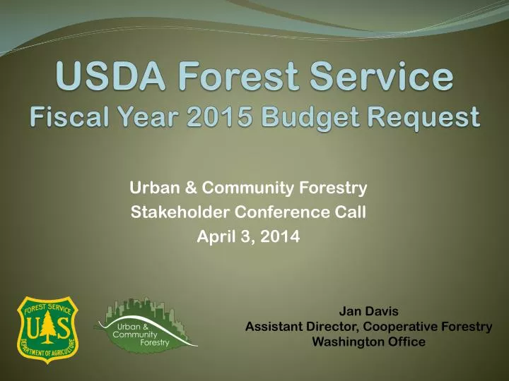 usda forest service fiscal year 2015 budget request
