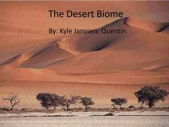 the desert biome