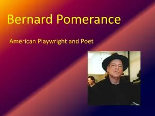 Bernard Pomerance