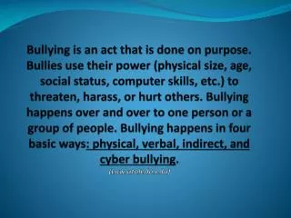 Physical Bullying