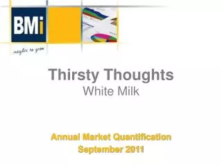 Thirsty Thoughts White Milk