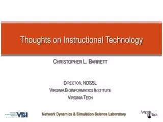 Thoughts on Instructional Technology
