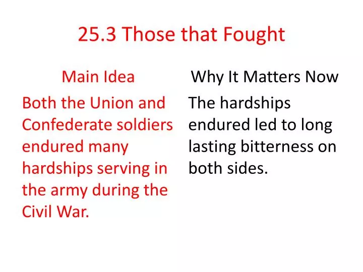 25 3 those that fought