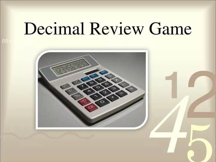 decimal review game