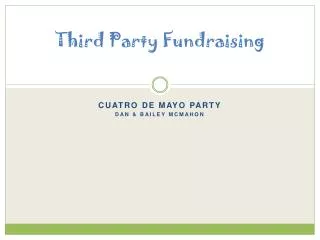Third Party Fundraising