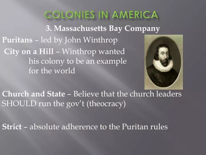 colonies in america