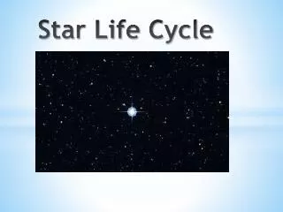 Star Life Cycle