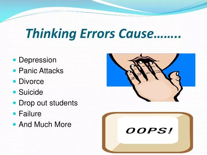 thinking errors cause