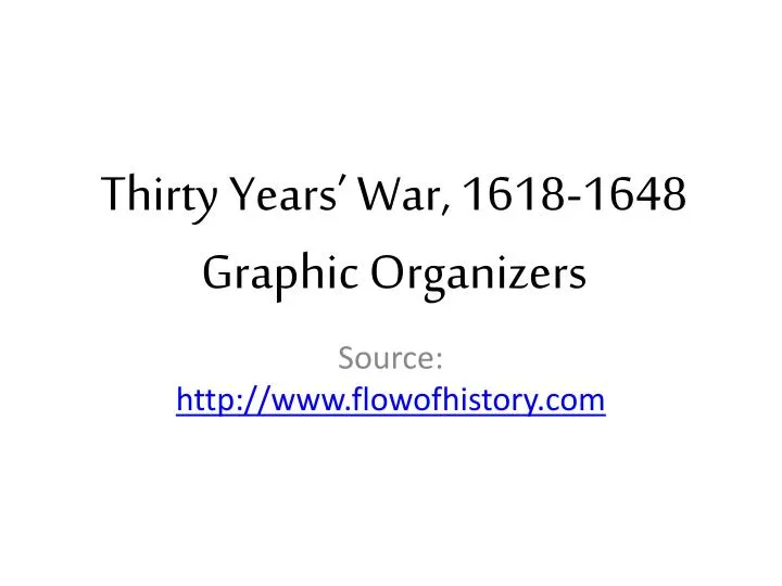 thirty years war 1618 1648 graphic organizers
