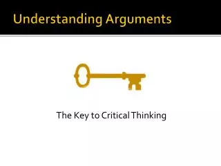 Understanding Arguments