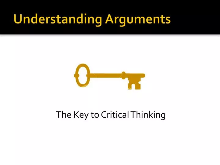 understanding arguments