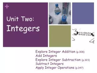 Unit Two: Integers