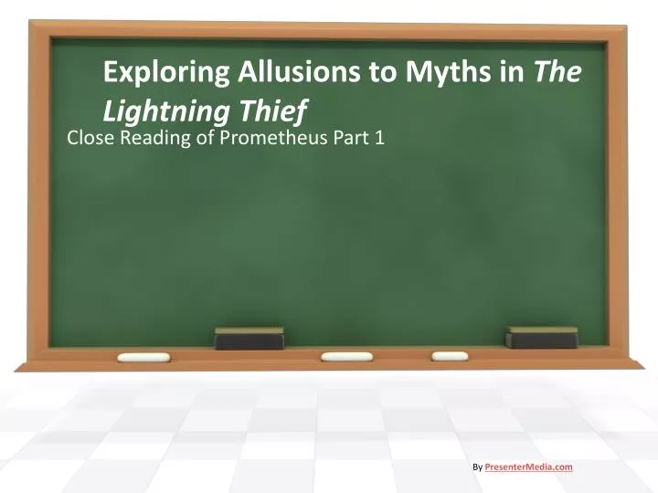 exploring allusions to myths in the lightning thief
