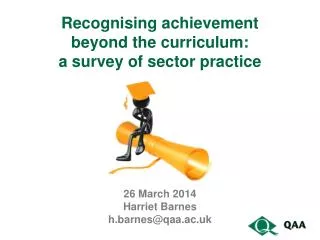 Recognising achievement beyond the curriculum: a survey of sector practice