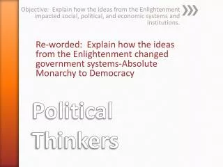 Political Thinkers