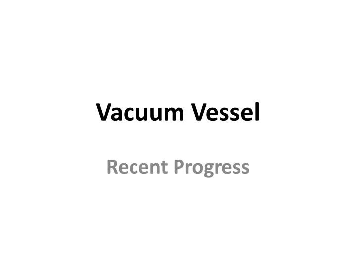 vacuum vessel