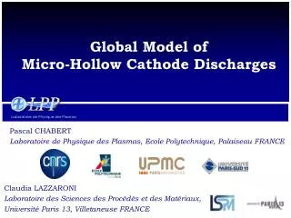 Global Model of Micro-Hollow Cathode Discharges