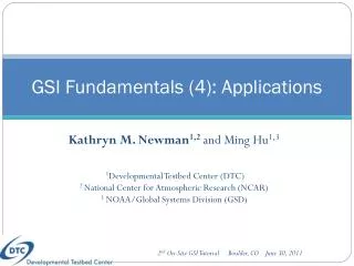 GSI Fundamentals (4): Applications