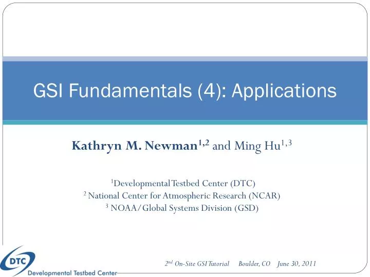 gsi fundamentals 4 applications