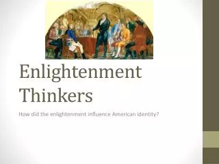 enlightenment thinkers