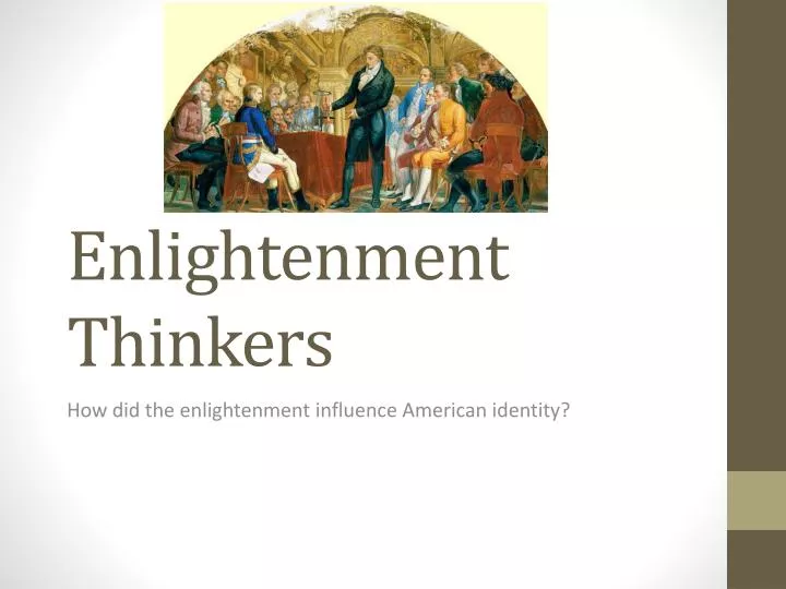 enlightenment thinkers