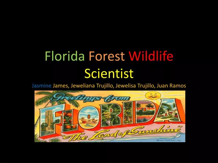 florida forest wildlife scientist jasmine james jeweliana trujillo jewelisa trujillo juan ramos