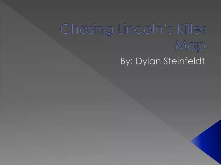 chasing lincoln s killer map