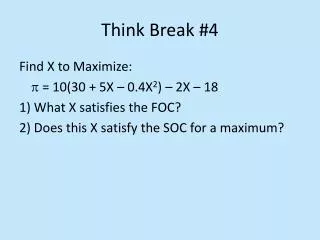 think break 4