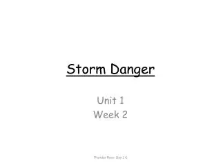 Storm Danger